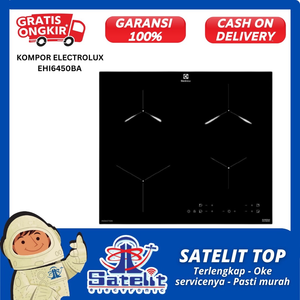 KOMPOR GAS / KOMPOR TANAM / ELECTROLUX EHI6450BA / PROMO