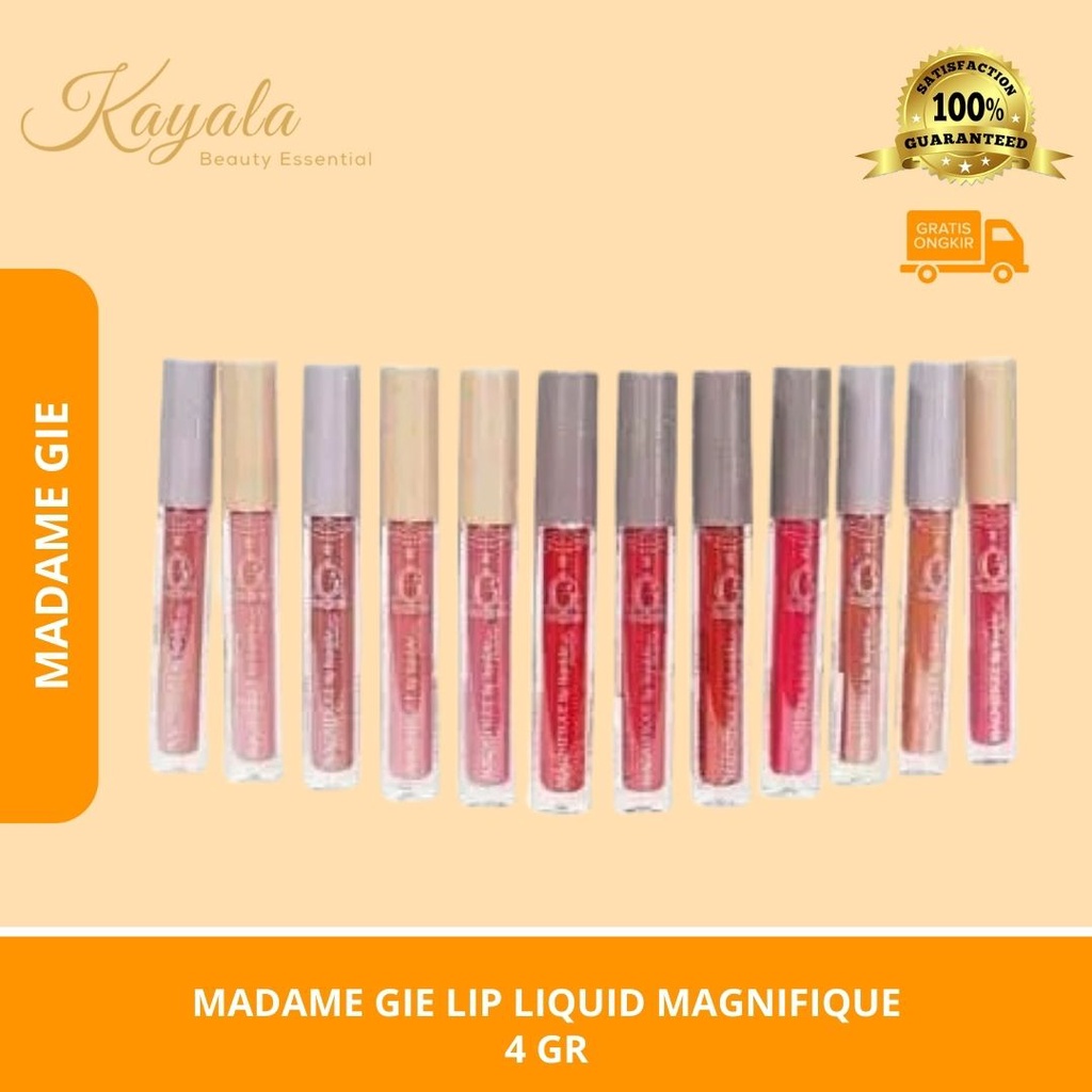 MADAME GIE LIP LIQUID MAGNIFIQUE 4 GR - lip cream madame gie - lip matte cream - lipstik madam gie -