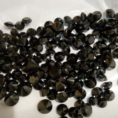 Natural Black Diamond Berlian Hitam Eropa ASLI ORI 100% Tabur 1mm GUGUR 100 Bukan Berlian Banjar
