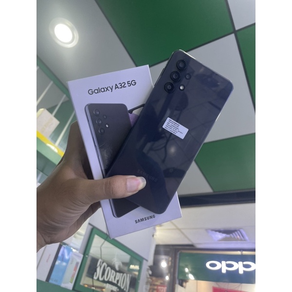 samsung a32 5G ram 8gb second bekas pakai fullset original bawaan