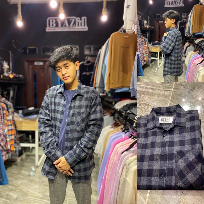 Kemeja Flanel OldSchool BYAZ ID (FAHMI)