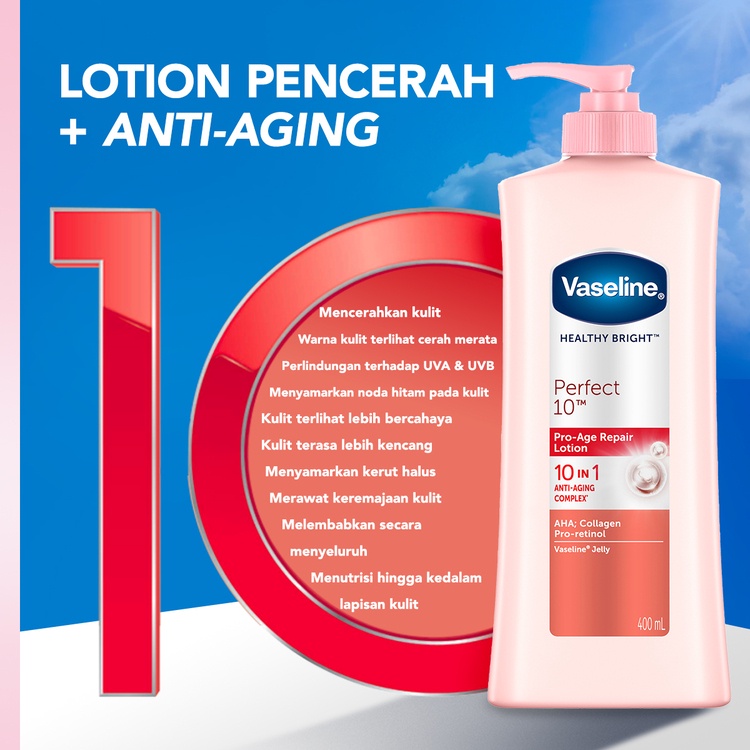 Vaseline Lotion Healthy Bright Perfect 10 200ml