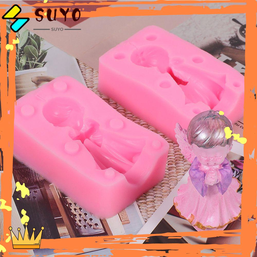 Suyo Cetakan Adonan Kue &amp; Sabun Desain Angle 3D Bahan Silikon