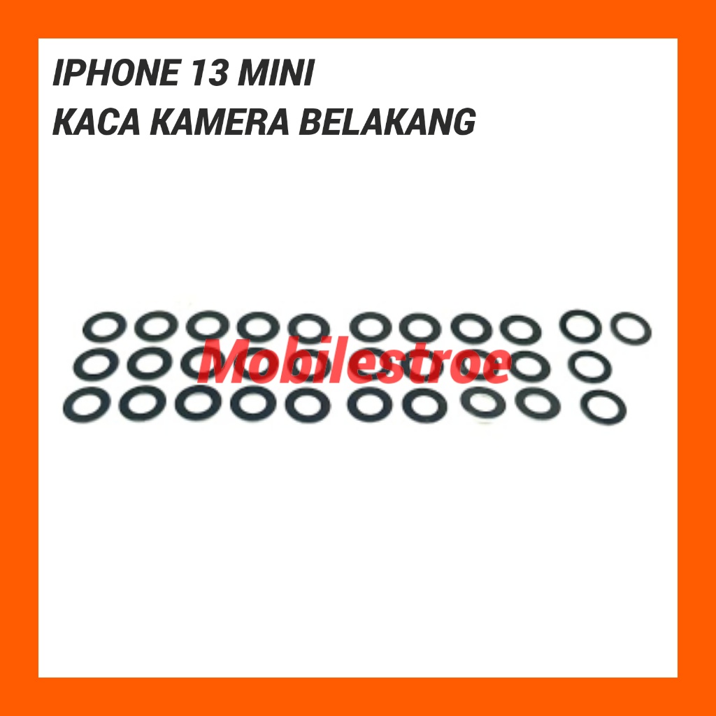 KACA KAMERA BELAKANG IP 13 MINI SATU SET TANPA RING