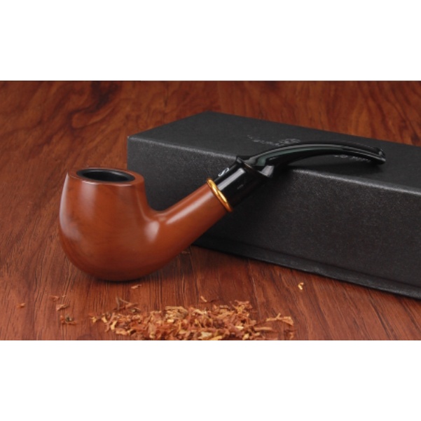 Pipa Cangklong Premium Warna Hitam Merk Sanda kado Spesial koleksi Unik pasangan