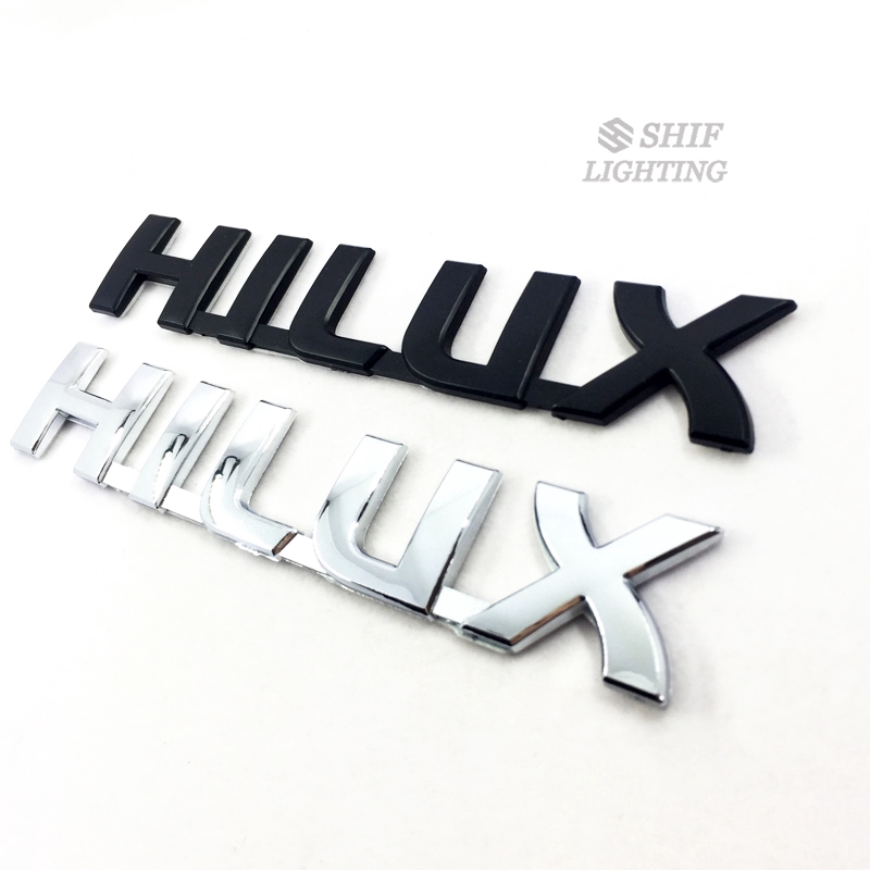 1pc Stiker Emblem Logo HILUX Bahan ABS Krom Untuk Bagasi Belakang Mobil Toyota