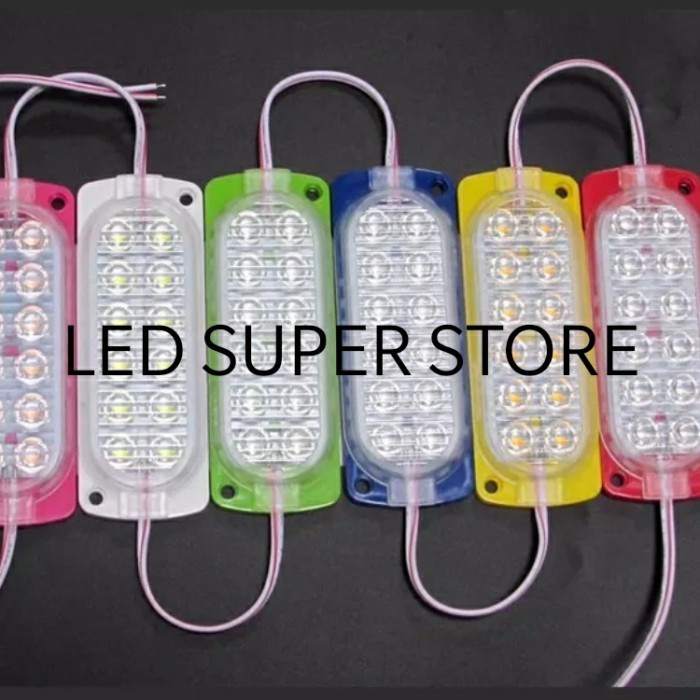 [ 100pc ] LED ULTRASONIC 12 MATA 12-24v | Modul Utrasonic 2x6 LED 10438 12 LED