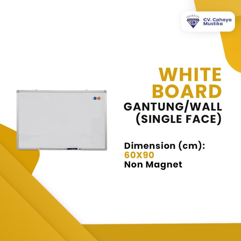 

Jual Papan Tulis Di Malang Whiteboard Gantung Non Magnet Uk 60x90cm