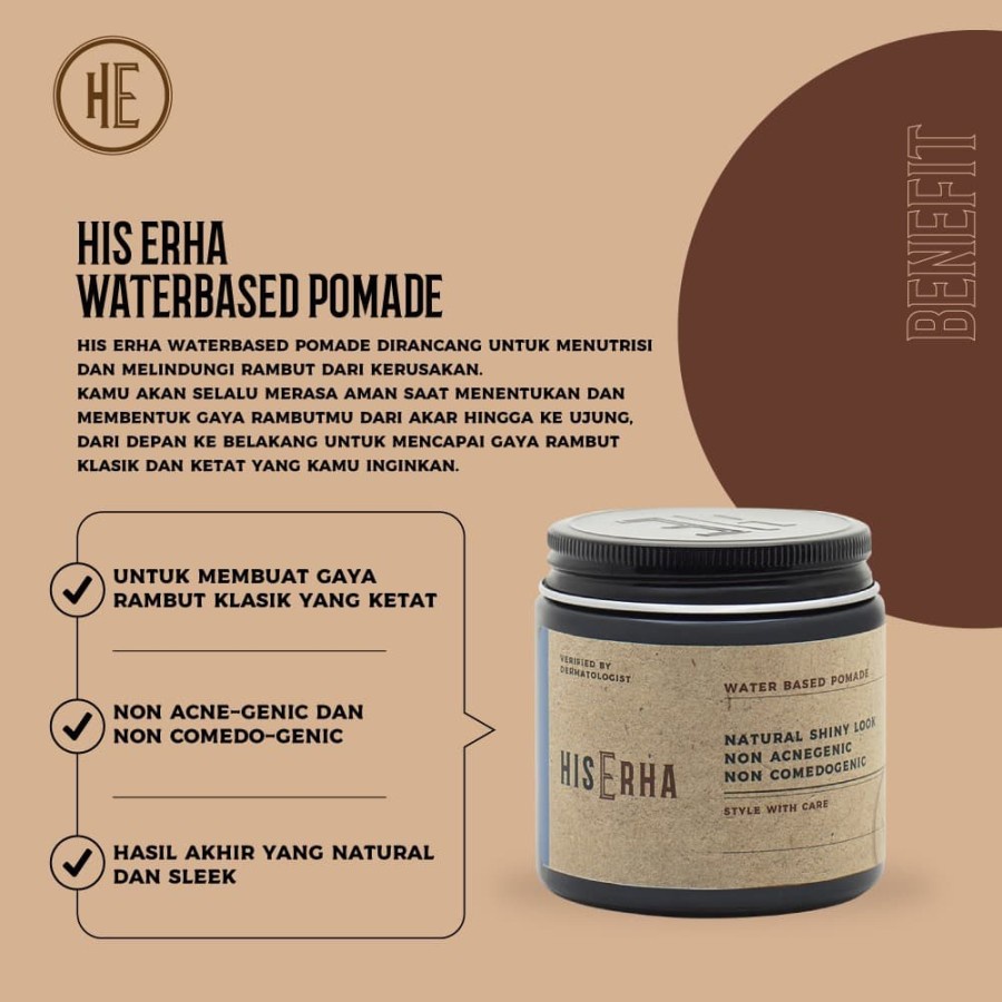 His Erha [Hairgro Tonic/Shampoo/Facial Wash/Essence/Pomade]