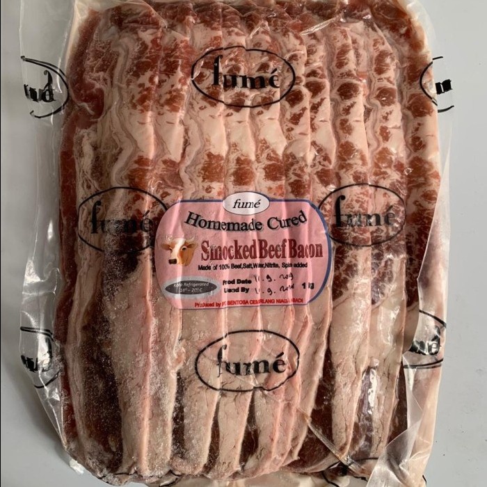 

Daging Asap - Fume Smoked Beef Bacon / Daging Sapi Asap Frozen (1Kg)
