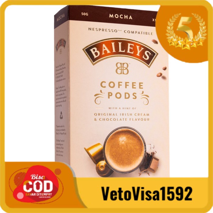 

[ COD ] Nespresso Baileys Coffee Capsules by PODISTA - Kapsul Kopi - Mocha