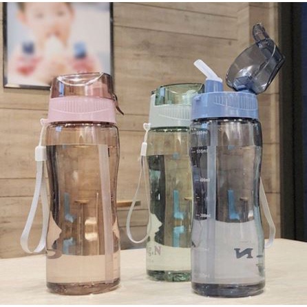 TOKO21GROSIR--AIR BOTOL OLAHRAGA BOTOL 580Ml BOTOL AIR MINUM ANTI BOCOR DENGAN SEDOTAN TY 0719