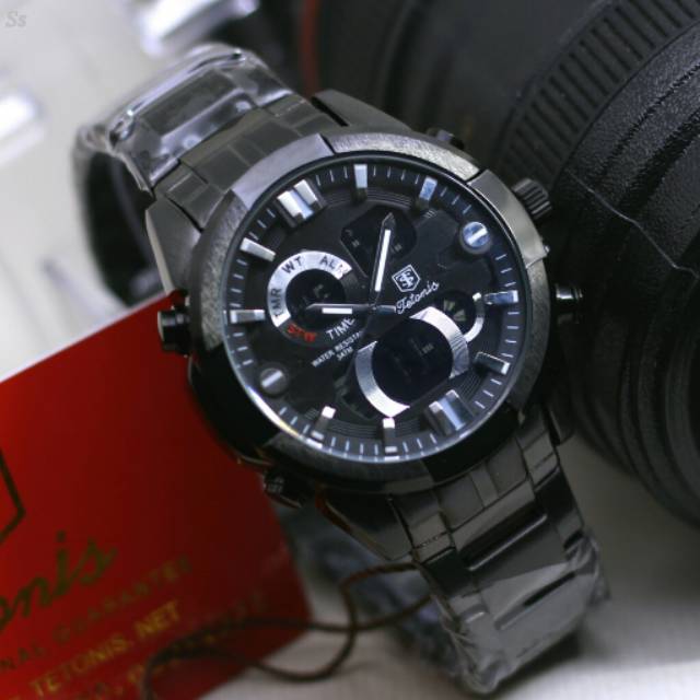 JAM TETONIS RANTAI COWO DOUBLE TIME ORIGINAL TAHAN AIR + KARTU GARANSI + BOX ORIGINAL