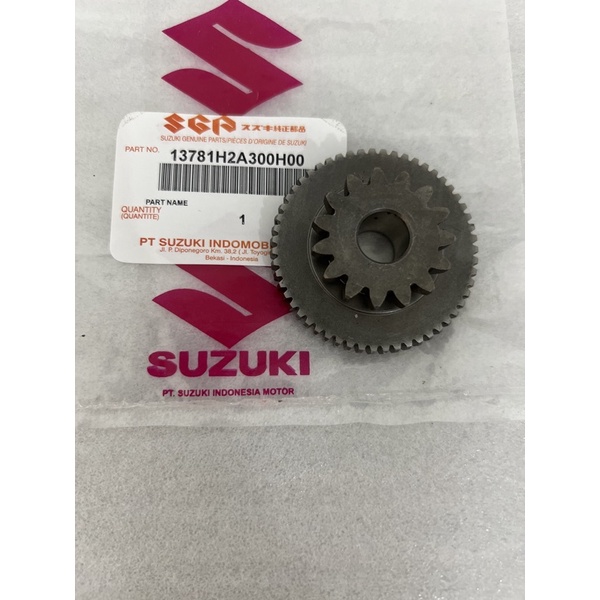 Gear Gir Gigi Idle Stater SUZUKI Thunder 125 15 X 55T ORIGINAL