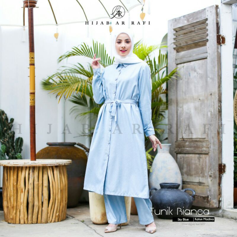 ARRAFI - TUNIK BIANCA - ATASAN MUSLIM WANITA - TUNIK ORIGINAL ARRAFI