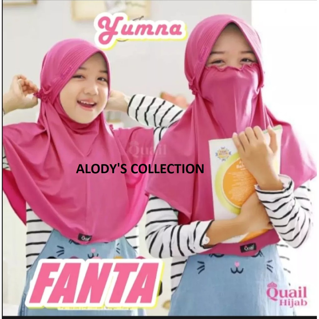 Jilbab Masker Anak Niqab Yumna Usia 3-6 Tahun Bahan Jersey Terbaru Termurah / Alody's Collection