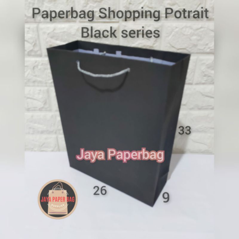 

Paperbag Potrait Black Series (26×9×33)