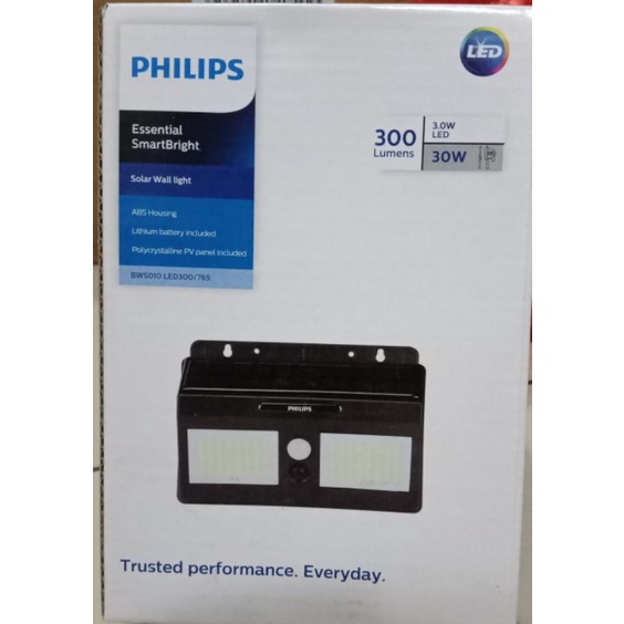 philips bws010 lampu sorot tenaga surya