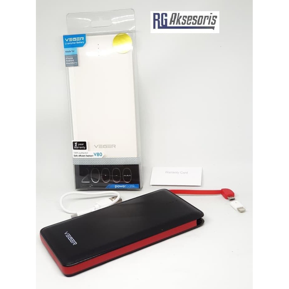 power bank veger original/power bank veger 20000 mah/power bank veger asli/power bank veger