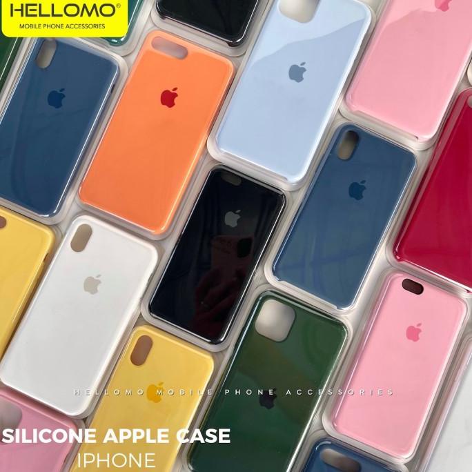 CASE IPHONE LOGO APPLE (SERI 2) SILICONE APPLE CASE IPHONE SILIKON - KUNING, 11 PRO MAX