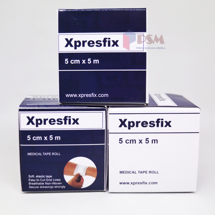 Xpresfix 5cm x 5m Gidcare / Plester Luka Sejenis Ultrafix Hypafix 5x5