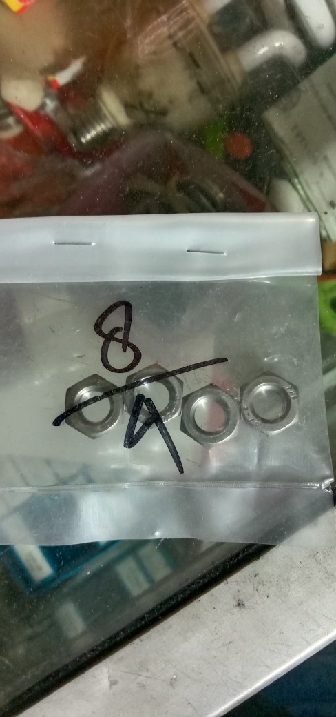 M8 Mur Stainless Steel Sus 304 Nut Only Hex 8mm Anti Karat