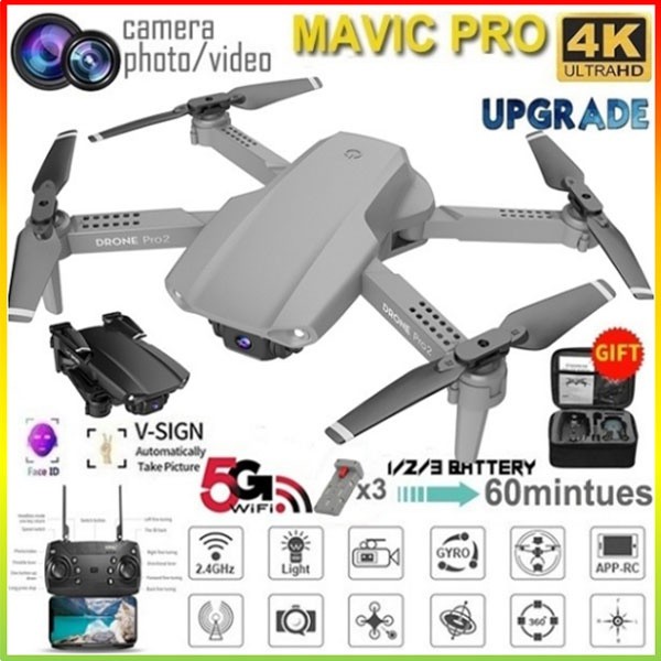 DRONE MAVIC CLONE E99 PRO 4K DUAL KAMERA CAMERA ALTITUDE HOLD 20 MENIT TERBANG