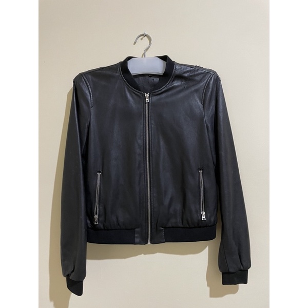 ZARA leather jaket kulit preloved