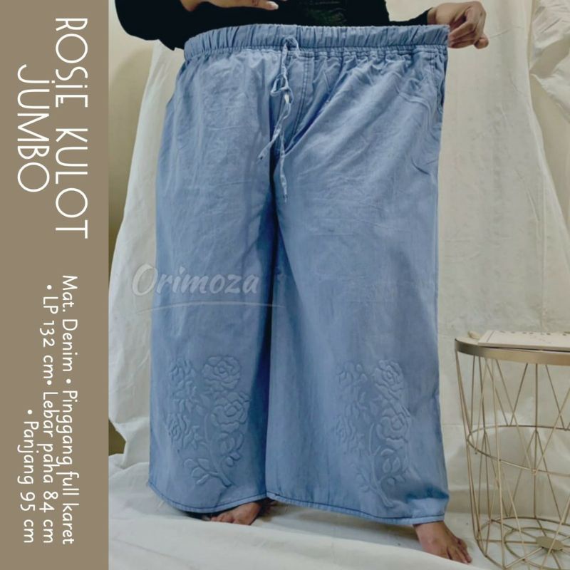 Celana Baggy Jeans Wanita Jumbo Big Size XXL 4L 6L 8L BB 130Kg