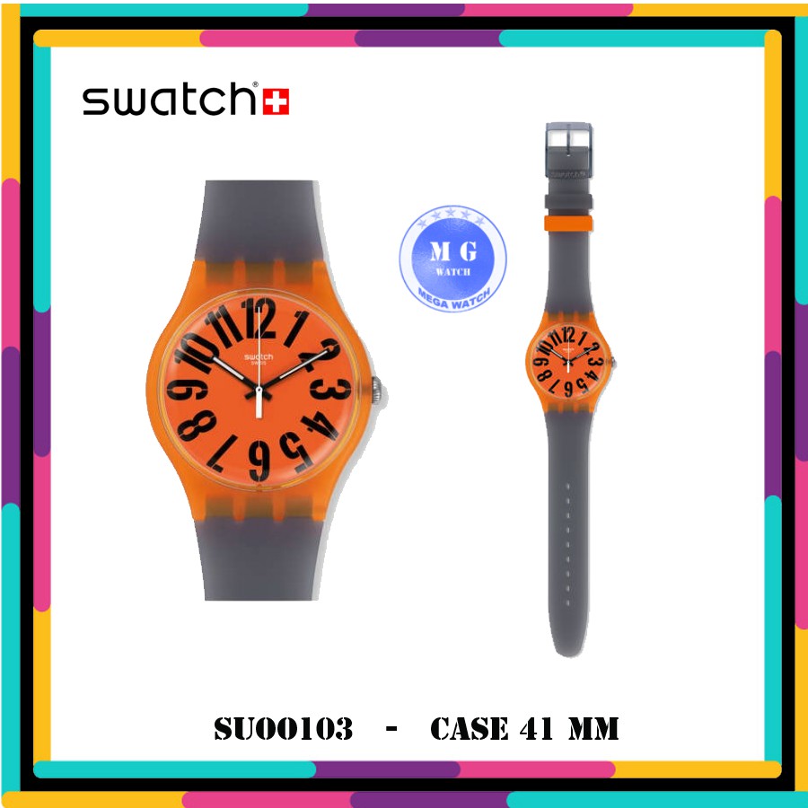 Jam Tangan Pria Wanita SWATCH ORIGINAL SUOO103 Larancio MURAH