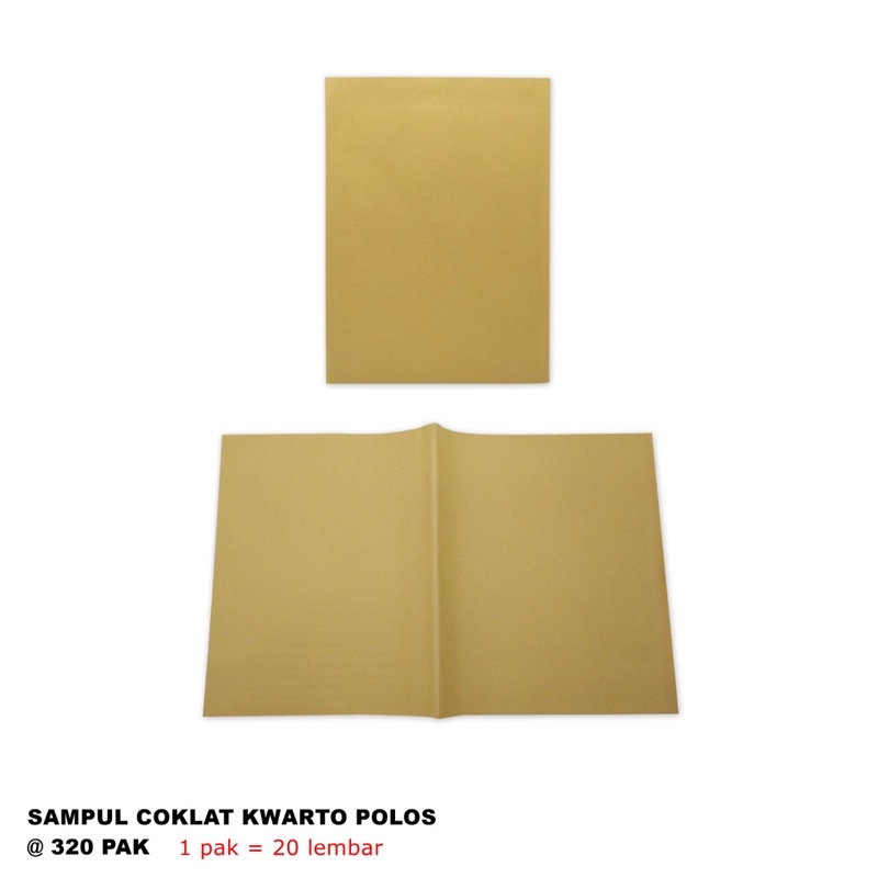

SAMPUL BUKU COKELAT SIDU 38 SIDU 58 KWARTO ISI 20 LEMBAR/SAMPUL COKELAT SIDU