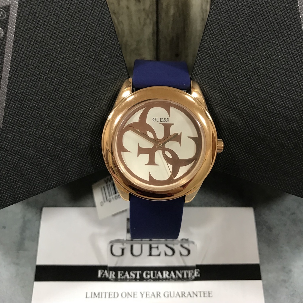 Jam Tangan Guess Wanita Original Analog Blue Silicone - W0911L6 GW 0911 L6