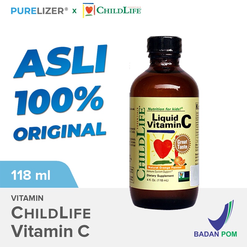 ChildLife Vitamin C 118ml BPOM - Vitamin C Terbaik Untuk Anak & Bayi