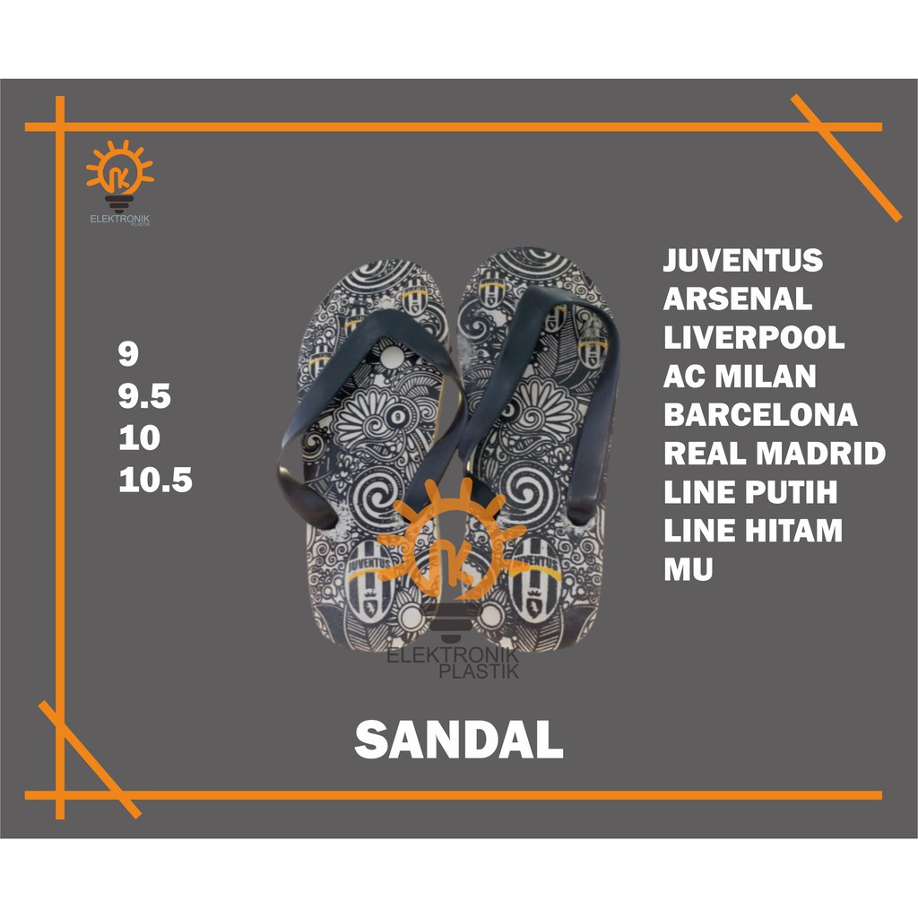 CUCI GUDANG GROSIR SANDAL JEPIT MOTIF BOLA BATIK / SANDAL KARET (Grosir, Tidak Jual Satuan)