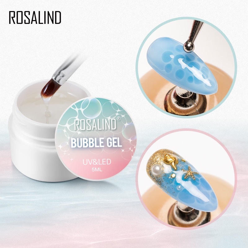 ROSALIND BUBBLE GEL 5gr GEL BENTUK BUBBLE SUMMER NAILS NAILART SUMMER BUBEL SEA