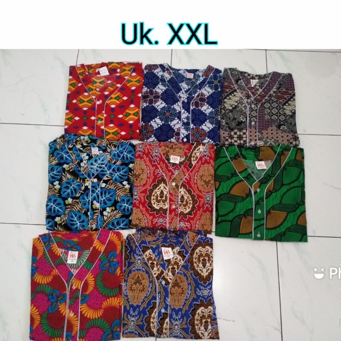 MURAH PIYAMA BATIK BAGAN SIZE XXL / PIYAMA JUMBO WANITA - Celana Panjang