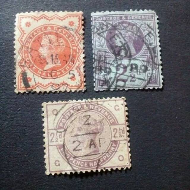 Sangat langka perangko dari inggris kuno lawas