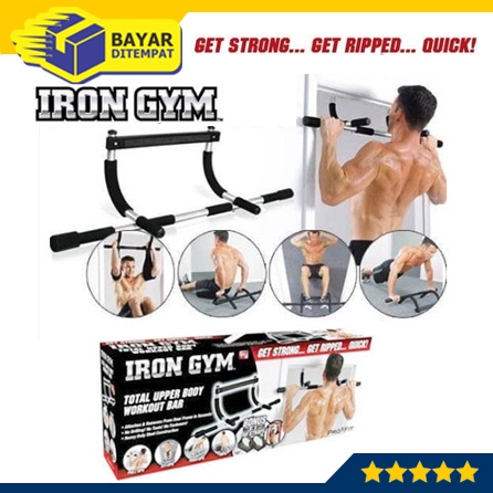 Iron Gym Chin Up Irongym Alat Fitnes Pul Bar