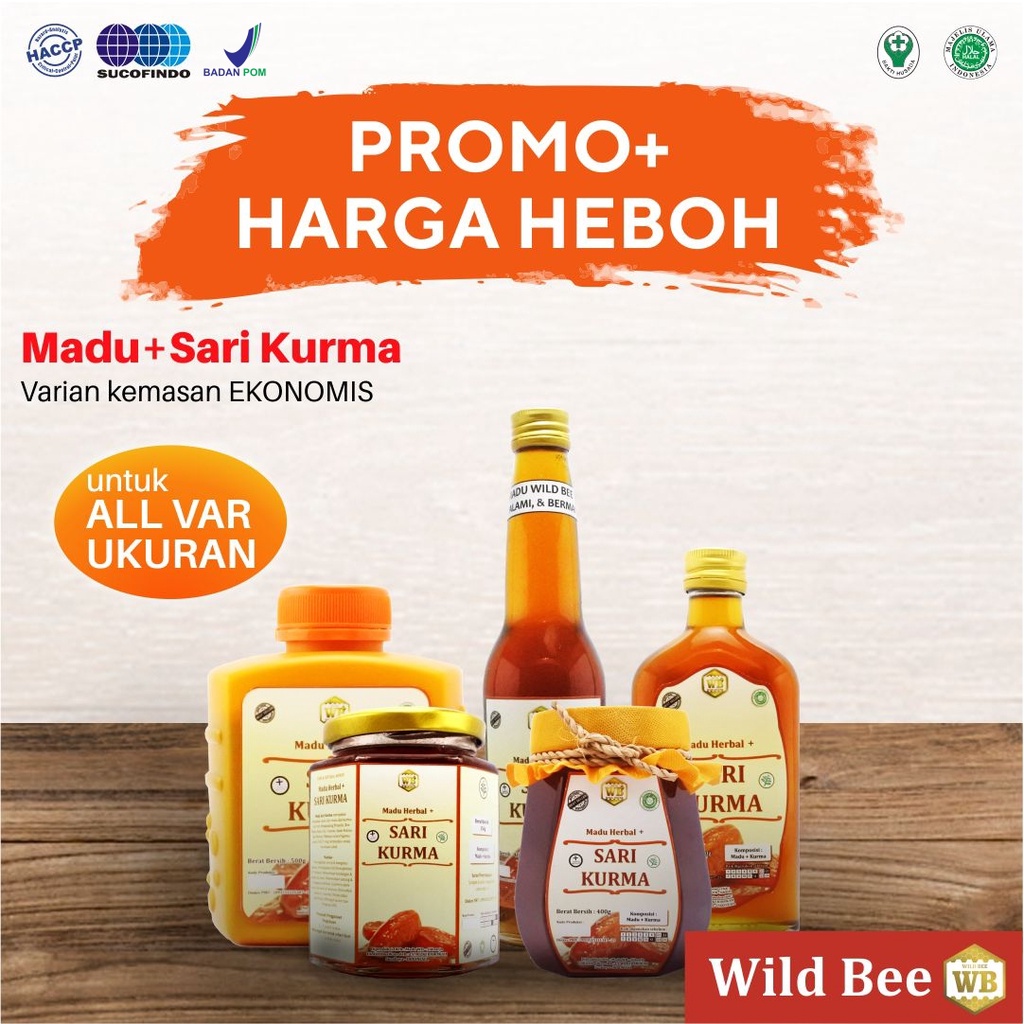 

[COD] Madu Kurma/Madu Herbal-Garansi Murni & Asli 100%-Wild Bee-Kemasan Try kit
