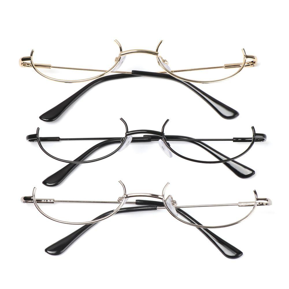 Populer Kacamata Frame Cosplay Pesta Logam Tanpa Lensa Fotografi Eyeglasses