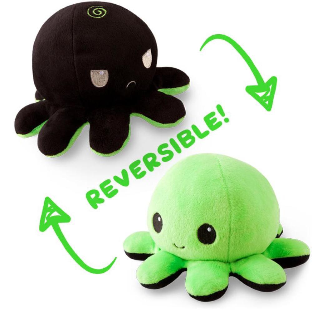 BONEKA GURITA / BONEKA OCTOPUS / REVERSIBLE OCTOPUS BLACK-GREEN