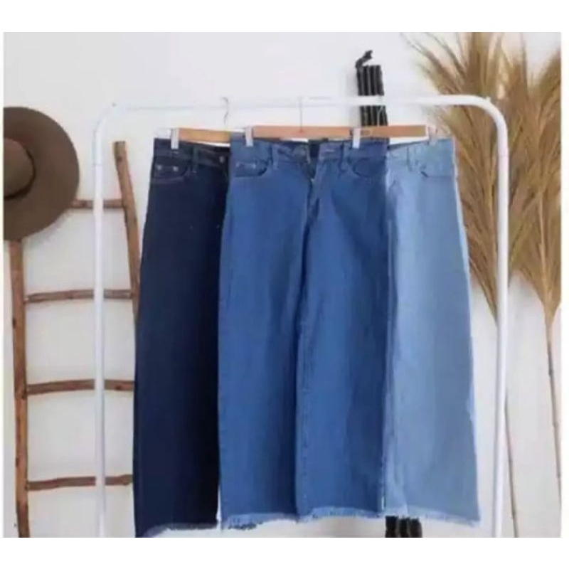 Jeans panjang wanita highwaist/Celana jeans panjang kulot rawis/Jeans panjang wanita terbaru