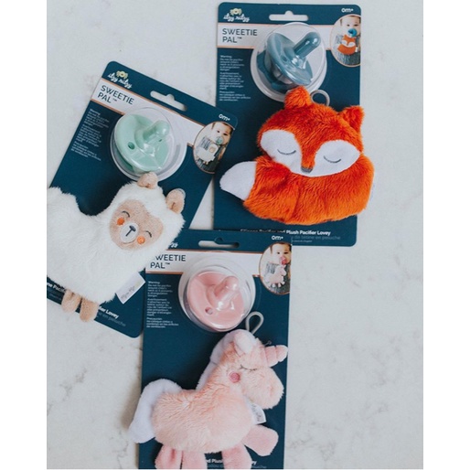 Itzy Ritzy Sweetie Pal Pacifier &amp; Stuffed Animal | Boneka Plush Toy dan Empeng