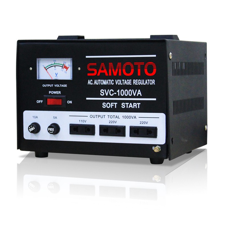 Stabilizer 1000N / 1000VA SAMOTO Stavol Listrik Servo Motor AVR GARANSI 1 TAHUN