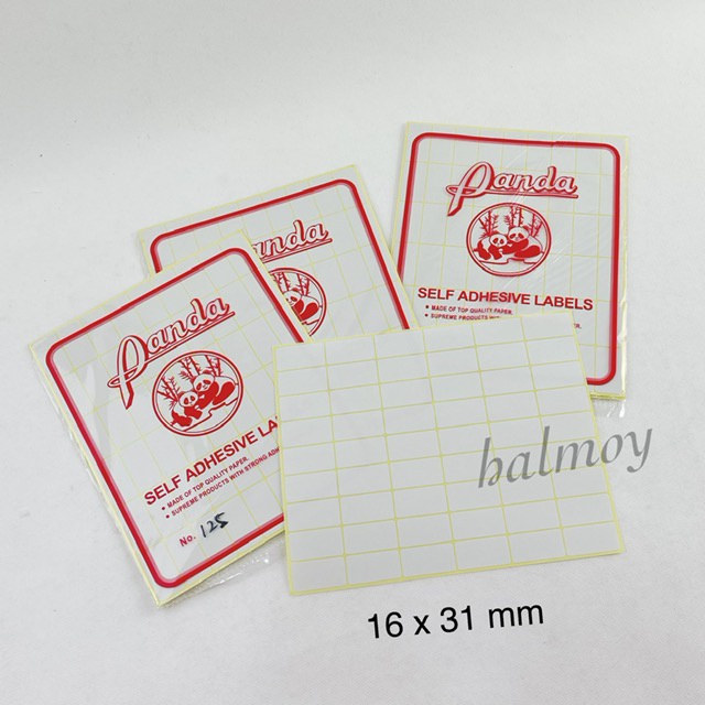 

STICKER LABEL / NAMA NO. 125 16 X 31 MM ( 7 LEMBAR )