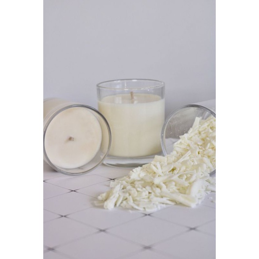 NATURAL SOY WAX / LILIN KEDELAI BAHAN MEMBUAT LILIN AROMATHERAPI 50GR