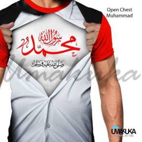 baju kaos tshirt TAUHID MUHAMMAD dakwah muslim islami umakuka 3d fullprint original murah keren