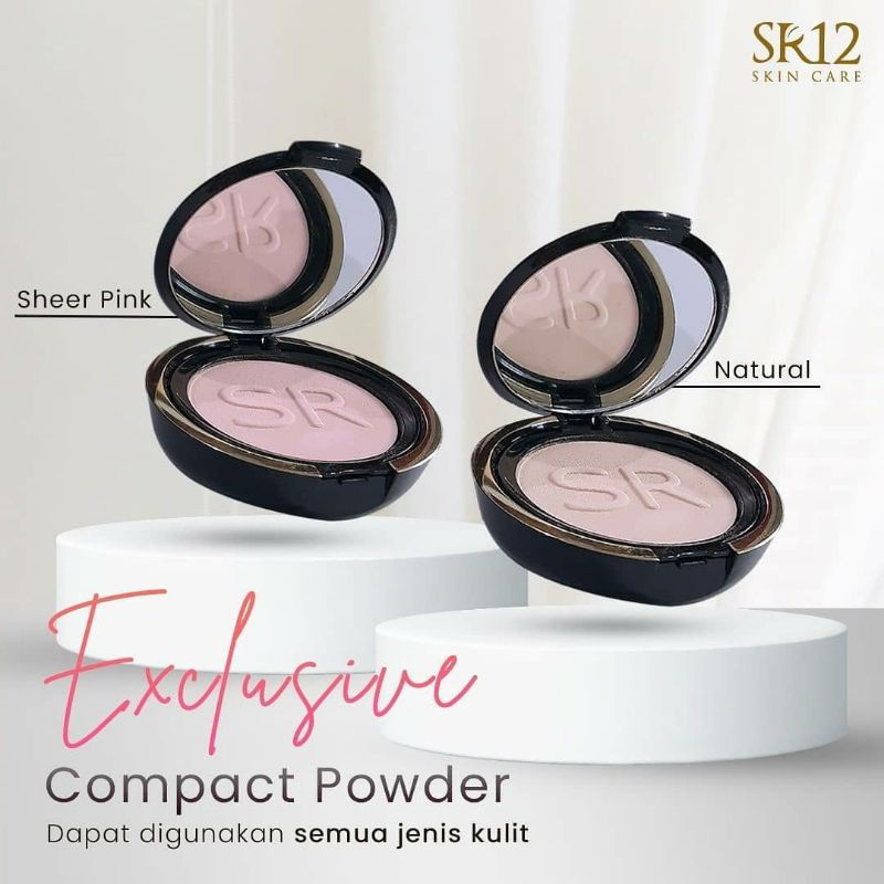 Compact Powder Natural Kombinasi Bedak & Foundation Penutup Bekas Jerawat dan Flek Hitam Wajah Wanita Terbaik Asli BPOM Murah-3
