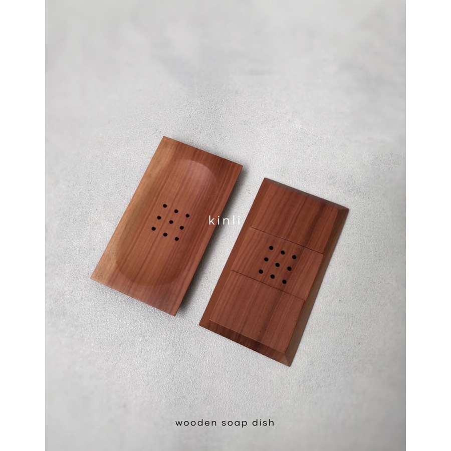 wooden soap dish holder tempat sabun kayu eco friendly