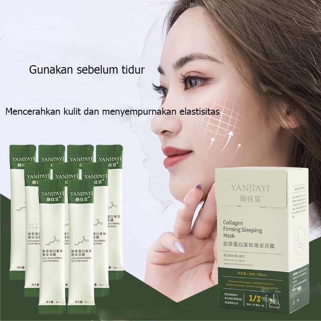 Jelly Sleeping Mask Mask Skin Care Mask Sleeping Collagen 150g Tidur Pada Malam Meningkatkan Efisiensi Penyerapan Kolagen Menghidrasi Dan Melembabkan